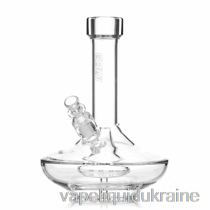 Vape Ukraine GRAV Small Wide Base Water Pipe Clear / Black